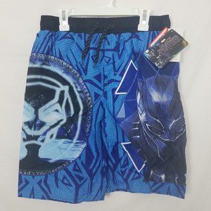 NWT! Boys Marvel Black Panther Swim Trunks